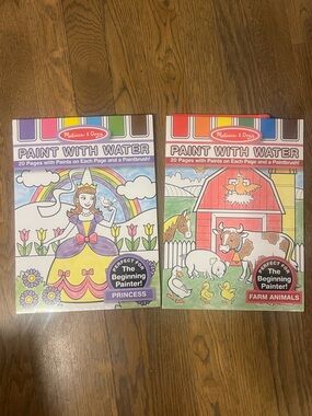 NEW Melissa & Doug Paint with Water - Princess and Farm Animals